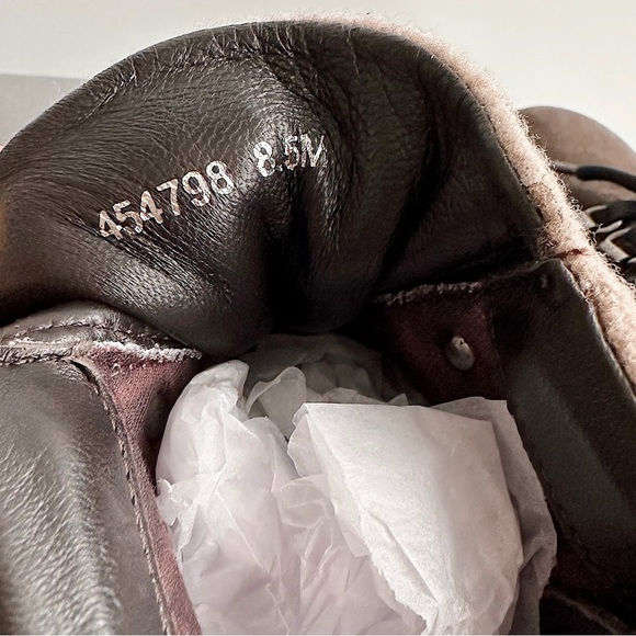 ✨New AQUATALIA Angie Suede & Recycled Cashmere Lace Up Lugged Booties 8.5M - Picture 10 of 10